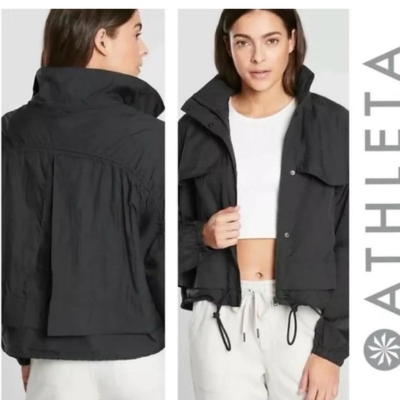 Athleta Jackets & Blazers - Athleta Charcoal Utility Jacket for Women